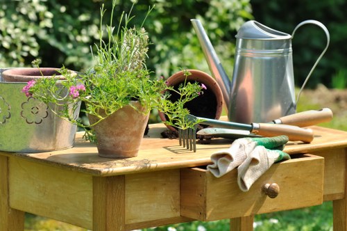 Garden waste separation and recycling at a Sudbury landscaping site