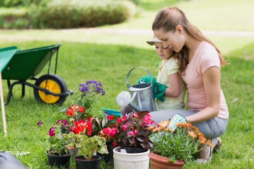 Risk assessment carried out before outdoor landscaping work